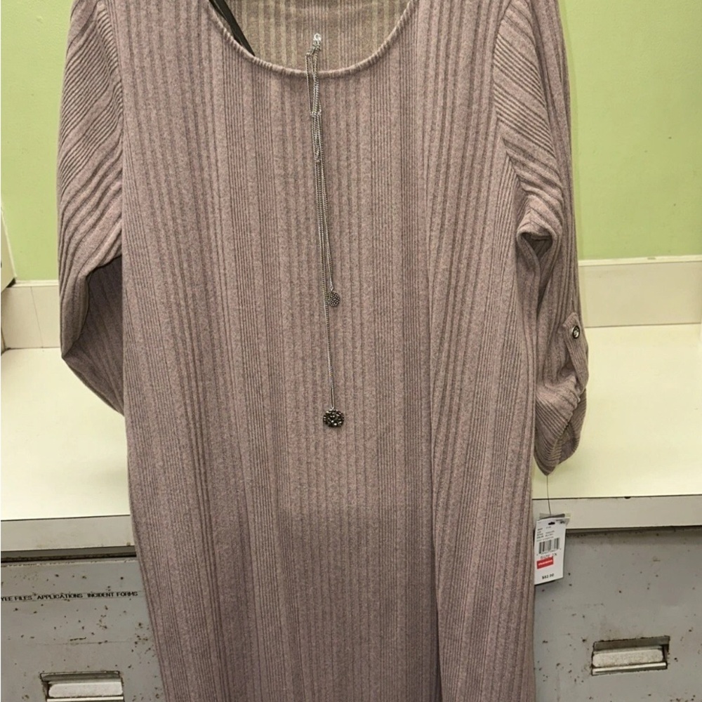 AGB Dress Cozy Essential Woman Size 2X Blush NWT